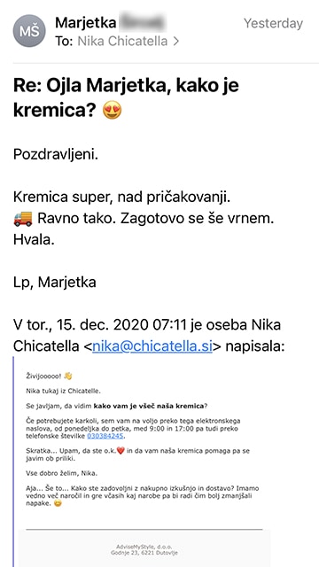 Marjetka mail