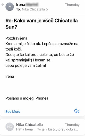 Review krema za sončenje Irena